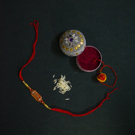 The sacred thread of Rakhi between Krishna and Draupadi symbolizes a profound bond of protection, love, and loyalty that transcends the ties of blood.