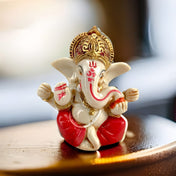 1 Ct Acrylic Car Ganesha Statue Idol Showpiece God of Luck and Success Ganpati Figurine for Home Decoration and Car Dashboard Housewarming Pooja Diwali Decoration - LoveNspire