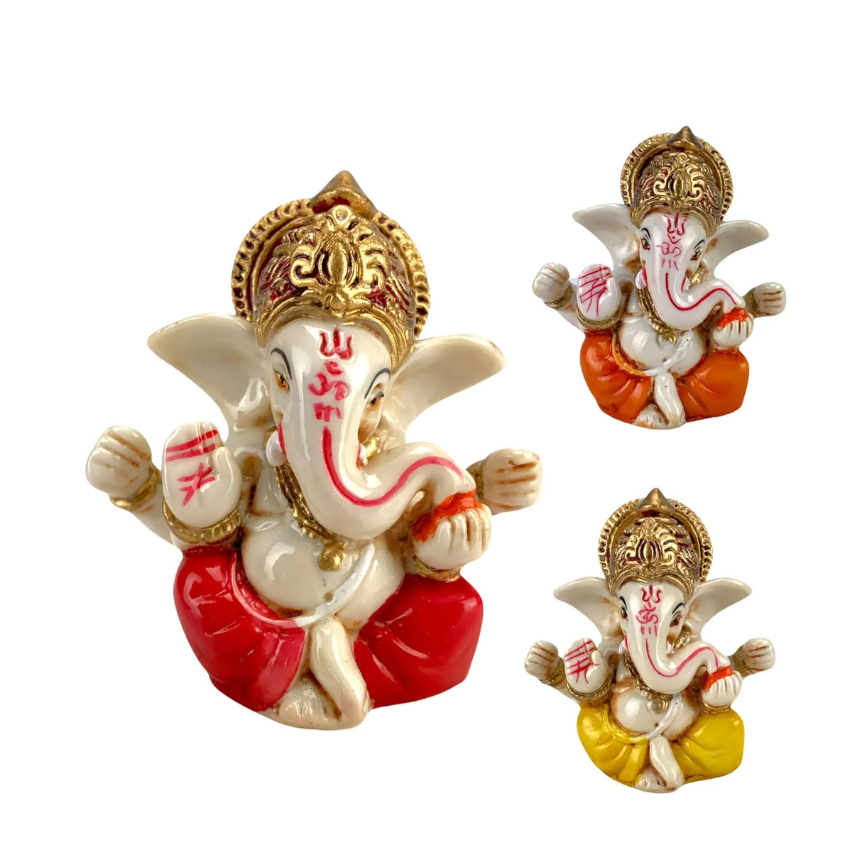 1 Ct Acrylic Car Ganesha Statue Idol Showpiece God of Luck and Success Ganpati Figurine for Home Decoration and Car Dashboard Housewarming Pooja Diwali Decoration - LoveNspire