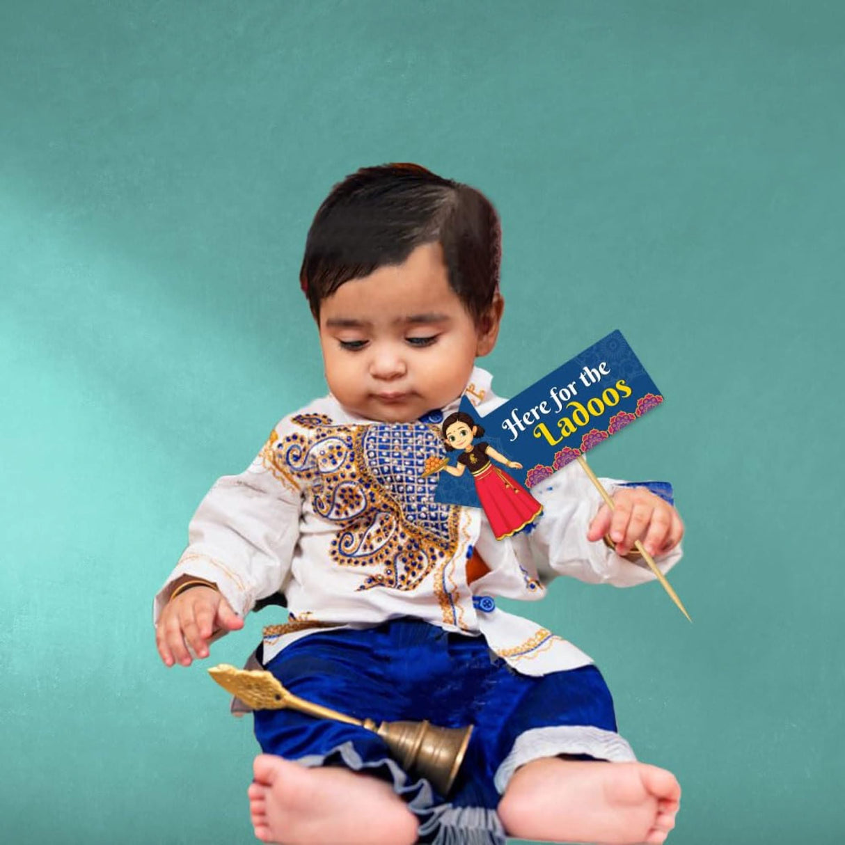 10 Pcs Happy Diwali Photo Booth Props Kit Festival of Lights Celebration Props for Photoshoot Deepawali Party Picture Selfie Stick Props Indian Themed Party Supplies - LoveNspire