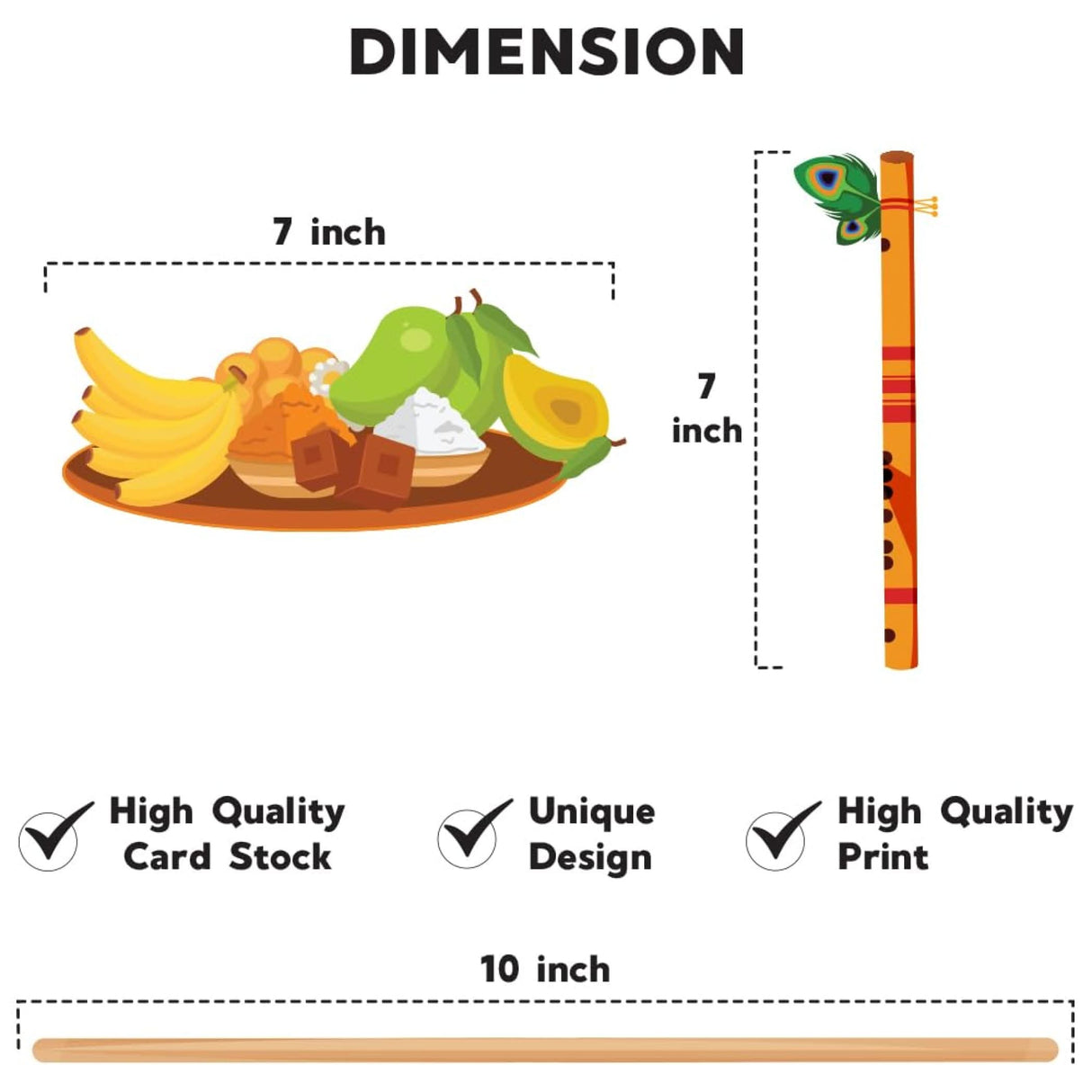 10 Pcs Janmashtami Photo Booth Props for Photoshoot Krishna Janmashtami Photobooth Decorations Hindu Festival Party Favors Decoration Kit for Home Indoor Outdoor Decor - LoveNspire