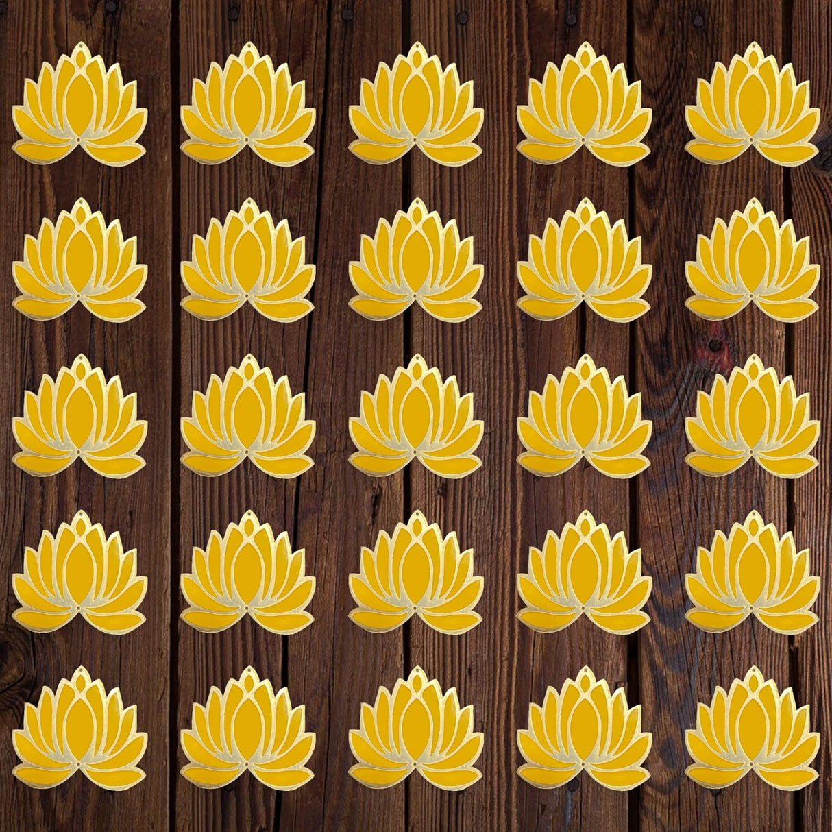10 Pcs Lotus Flower Cutout, Diy Rangoli, Decoration for Diwali, Pooja Decorations, Festival/wedding Decor, - LoveNspire