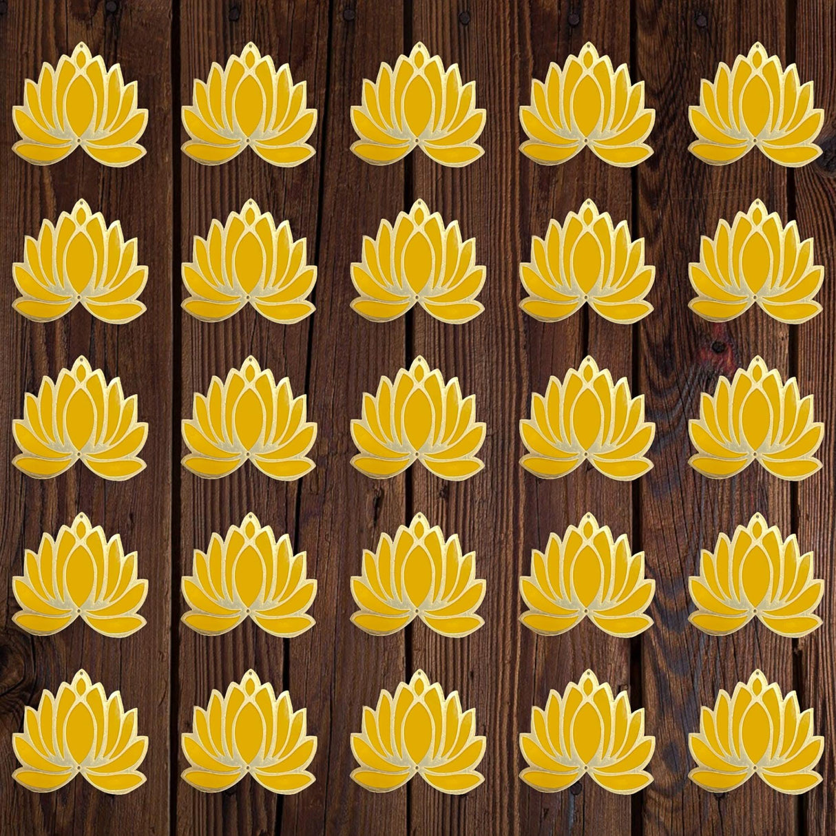 10 Pcs Lotus Flower Cutout DIY Rangoli Decoration for Diwali Pooja Festival Wedding Decor Reusable Lotus Rangoli Floor Decoration for Home Temple - Party Celebratio - LoveNspire