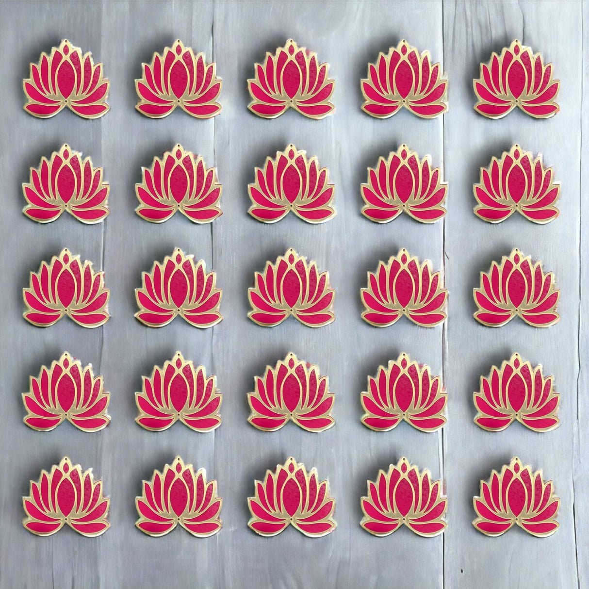 10 Pcs Lotus Flower Cutout, Diy Rangoli, Decoration for Diwali, Pooja Decorations, Festival/wedding Decor, - LoveNspire