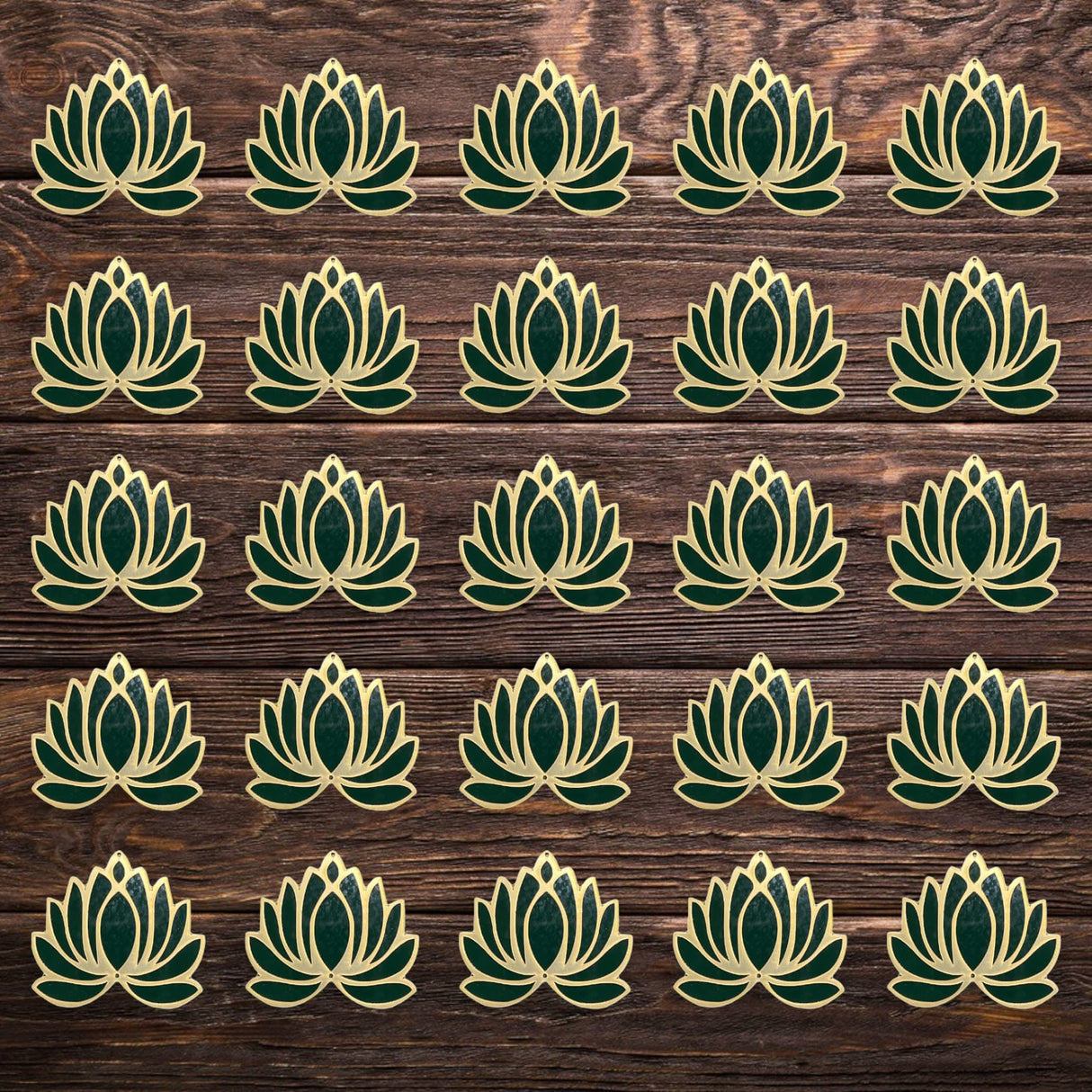 10 Pcs Lotus Flower Cutout, Diy Rangoli, Decoration for Diwali, Pooja Decorations, Festival/wedding Decor, - LoveNspire