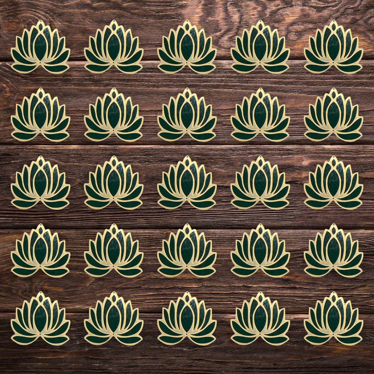10 Pcs Lotus Flower Cutout, Diy Rangoli, Decoration for Diwali, Pooja Decorations, Festival/wedding Decor, - LoveNspire