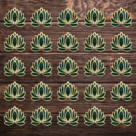 10 Pcs Lotus Flower Cutout, Diy Rangoli, Decoration for Diwali, Pooja Decorations, Festival/wedding Decor, - LoveNspire