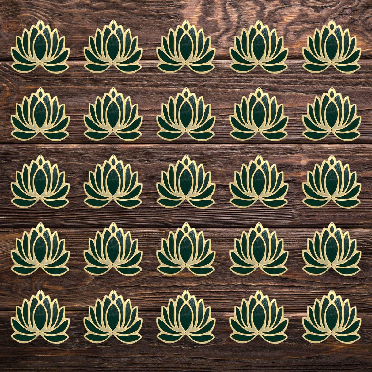 10 Pcs Lotus Flower Cutout DIY Rangoli Decoration for Diwali Pooja Festival Wedding Decor Reusable Lotus Rangoli Floor Decoration for Home Temple - Party Celebratio - LoveNspire