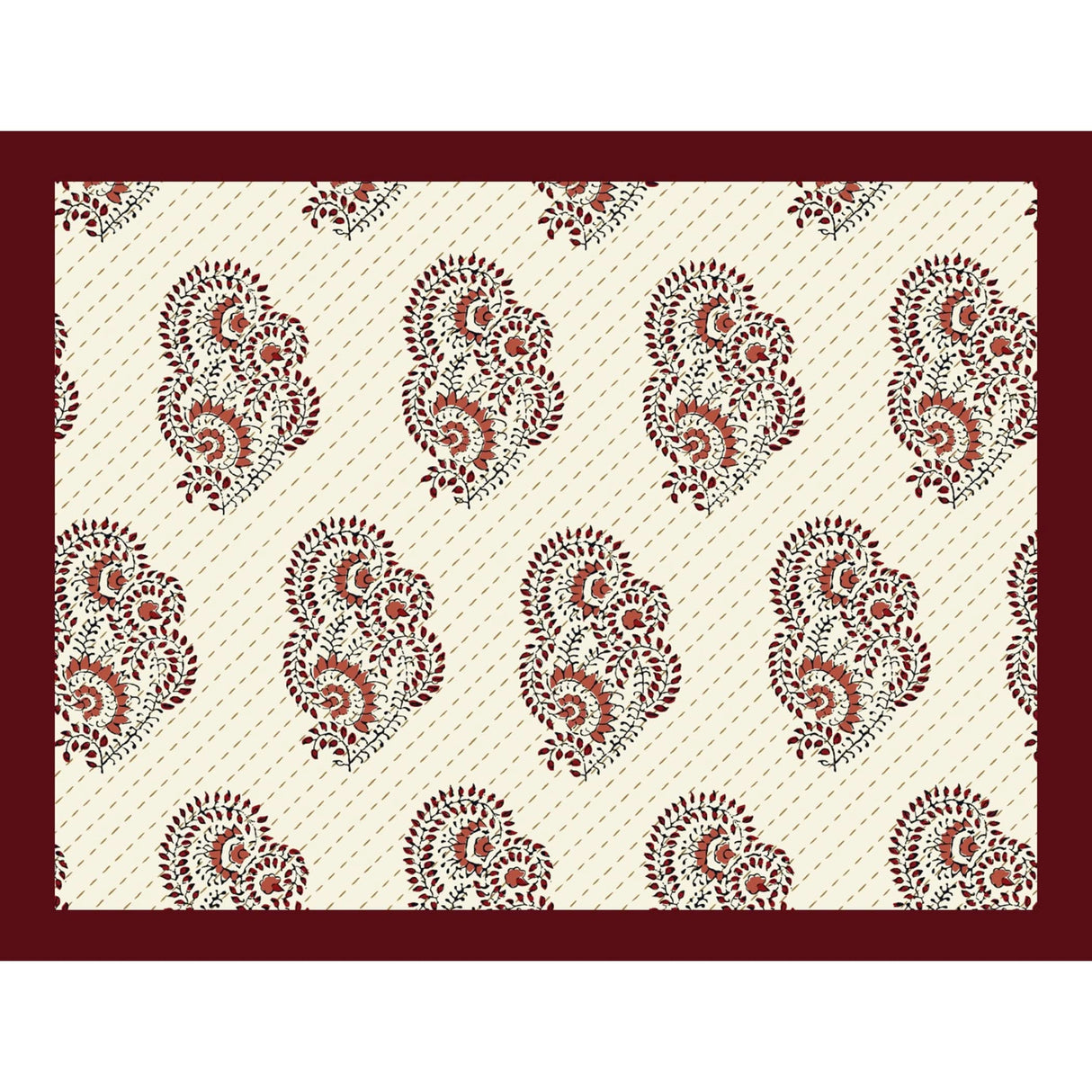 Floral Block Print 3 Pcs Fitted Indian BedSheet Set 150 Thread Count 100% Cotton Ethnic Premium Soft & Breathable Bedding Set Home Decor Sheets (king, Queen) - LoveNspire