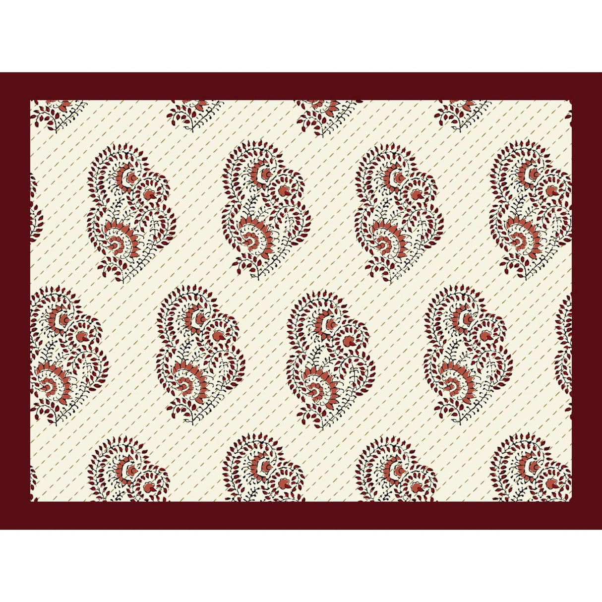 Floral Block Print 3 Pcs Fitted Indian BedSheet Set 150 Thread Count 100% Cotton Ethnic Premium Soft & Breathable Bedding Set Home Decor Sheets (king, Queen) - LoveNspire