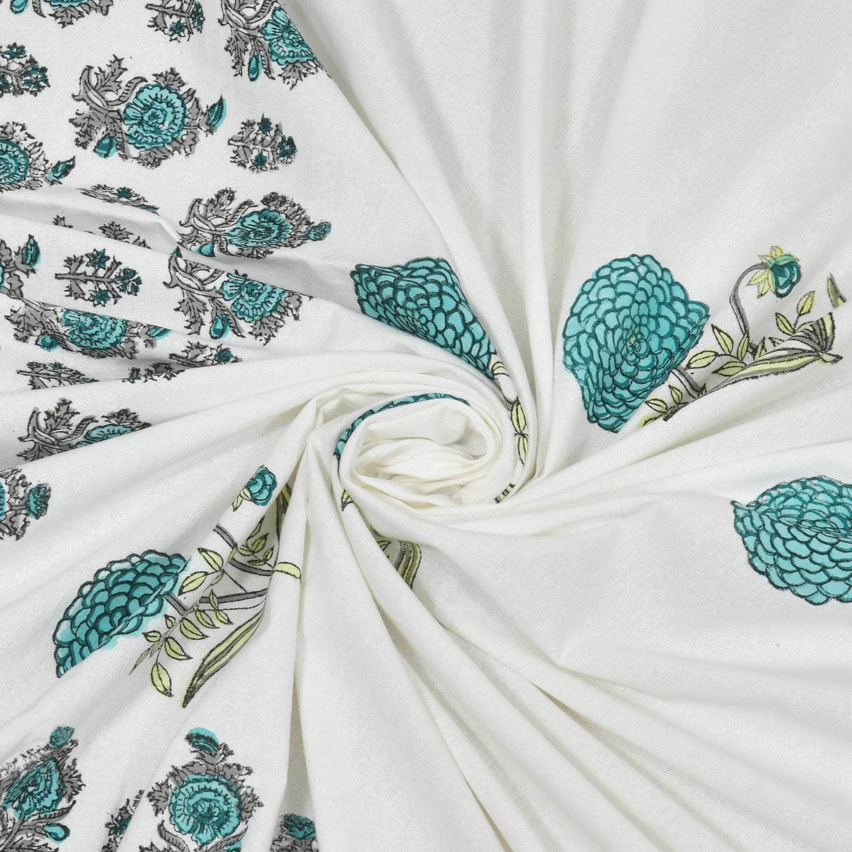 Fitted Sheet Set Floral Print Indian 150 Thread Count 3 Pcs 100% Cotton Ethnic Bedsheets Premium Soft & Breathable Bedding Set Home Decor Sheets (king, Queen) - LoveNspire