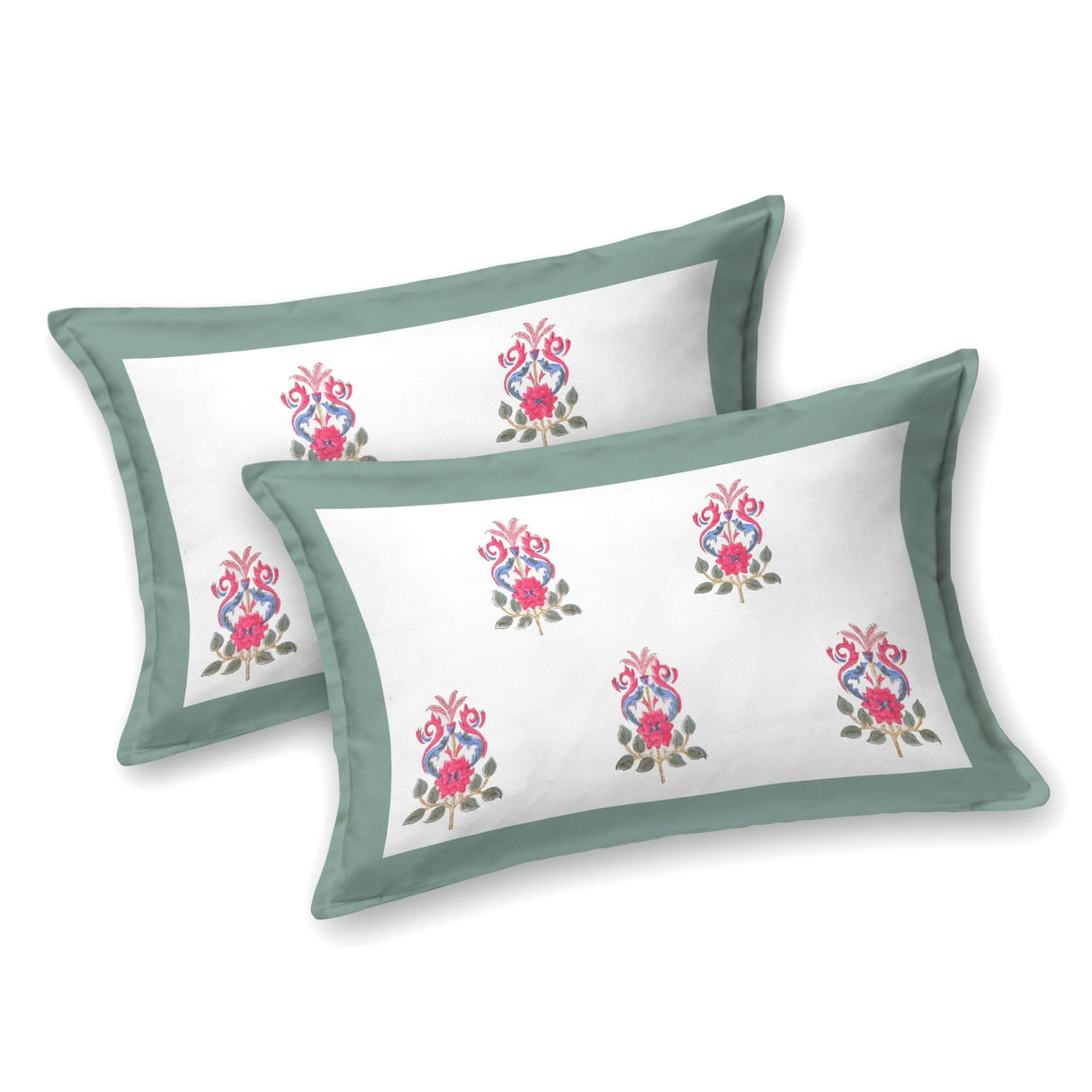 Cotton Floral Print Indian Ethnic Bedsheets 150 Thread Count 3 Pcs Fitted Sheet Set 100% Premium Soft & Breathable Bedding Set Home Decor Sheets (king, Queen) - LoveNspire