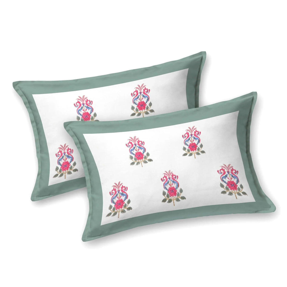 Cotton Floral Print Indian Ethnic Bedsheets 150 Thread Count 3 Pcs Fitted Sheet Set 100% Premium Soft & Breathable Bedding Set Home Decor Sheets (king, Queen) - LoveNspire