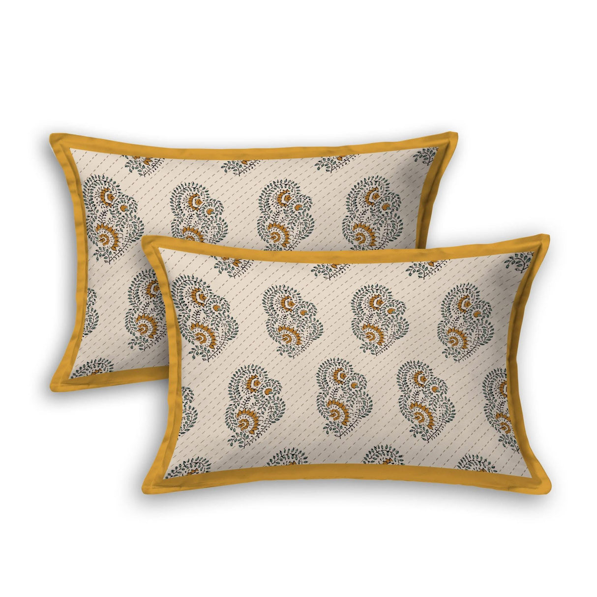 Floral Block Print 3 Pcs Fitted Indian BedSheet Set 150 Thread Count 100% Cotton Ethnic Premium Soft & Breathable Bedding Set Home Decor Sheets (king, Queen) - LoveNspire