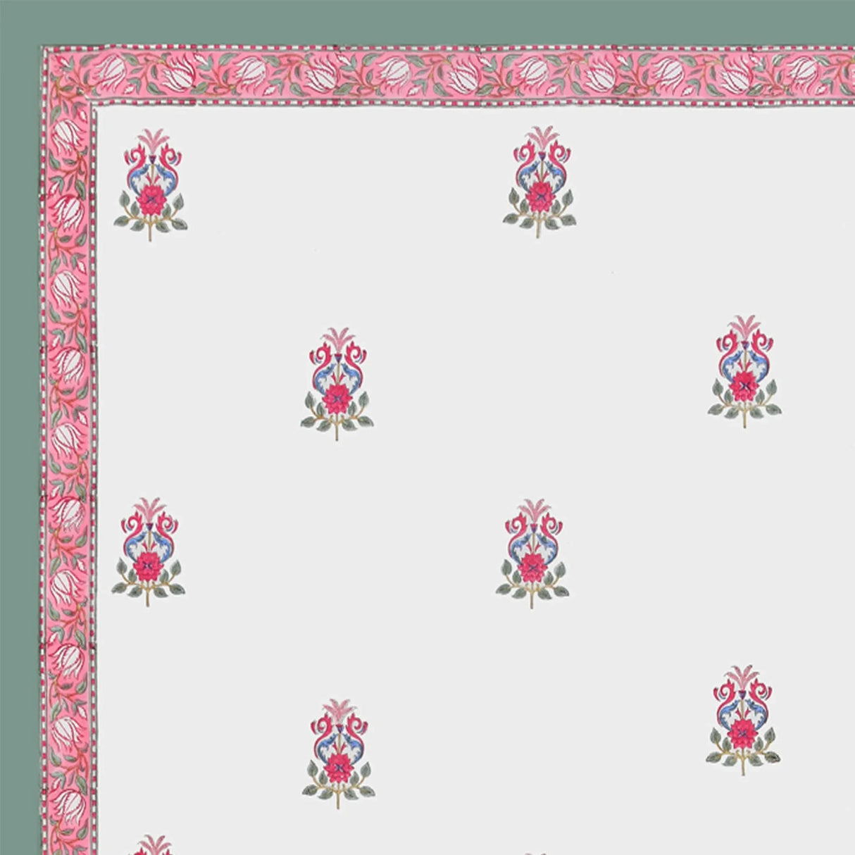 Cotton Floral Print Indian Ethnic Bedsheets 150 Thread Count 3 Pcs Fitted Sheet Set 100% Premium Soft & Breathable Bedding Set Home Decor Sheets (king, Queen) - LoveNspire