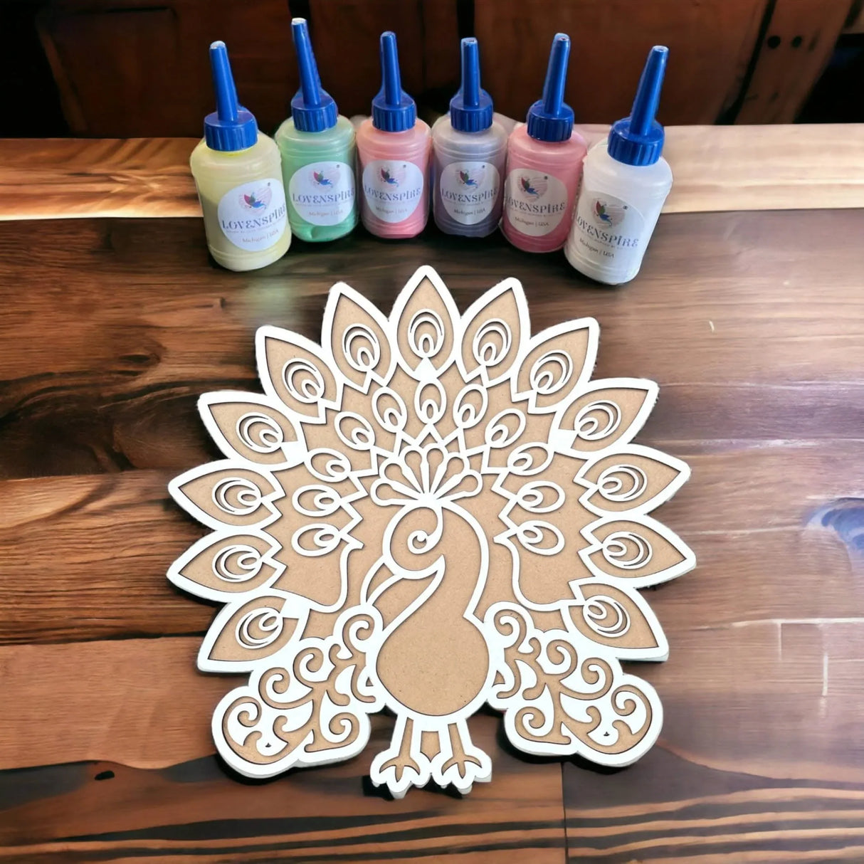 12 Inch Diy Mdf Reusable Rangoli Mat, Rangoli Kit, Rangoli Decorations, Rangoli Stencil, Diwali Rangoli, Rangoli Template, Rangoli Boards - LoveNspire