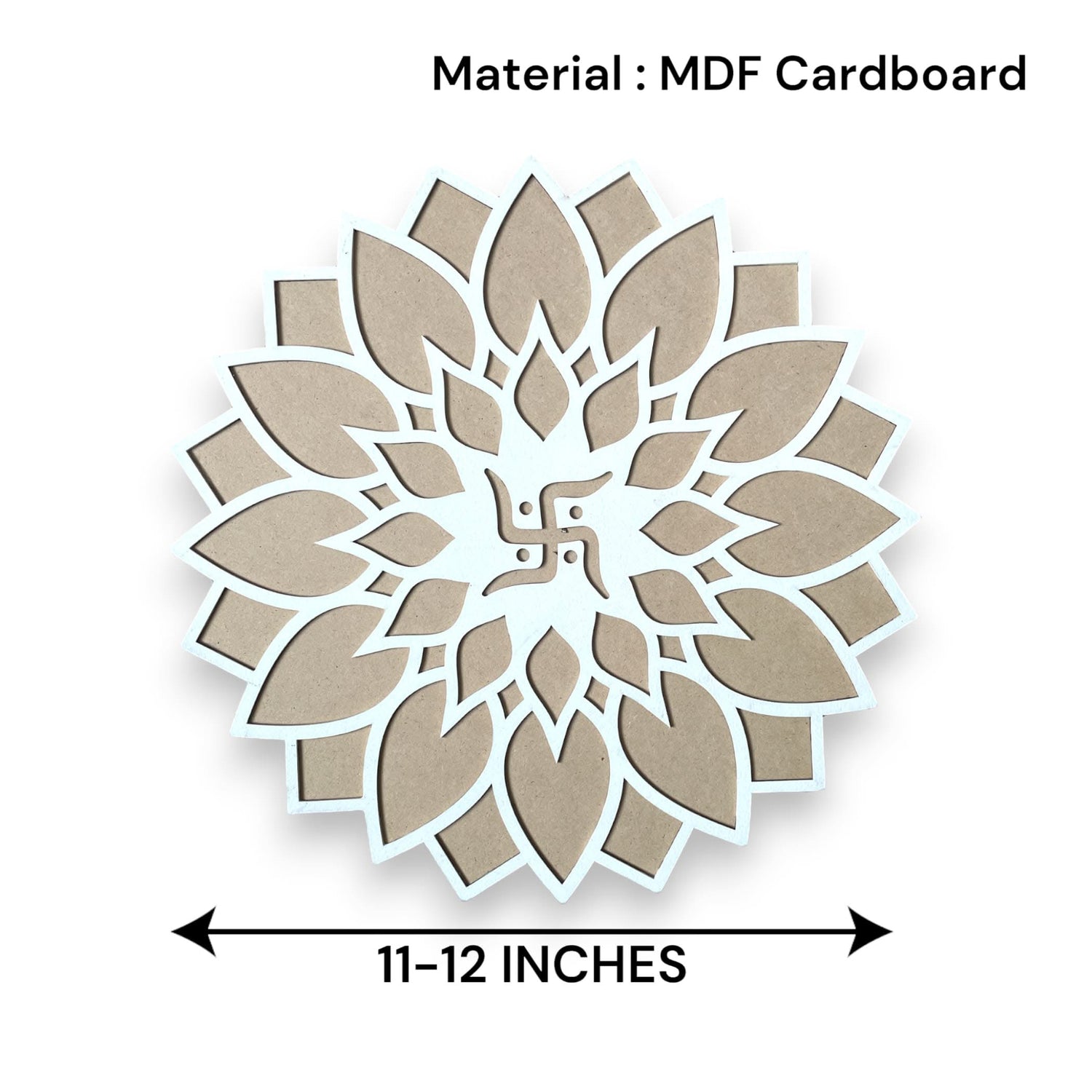 12 Inch Diy Mdf Reusable Rangoli Mat, Rangoli Kit, Rangoli Decorations, Rangoli Stencil, Diwali Rangoli, Rangoli Template, Rangoli Boards - LoveNspire