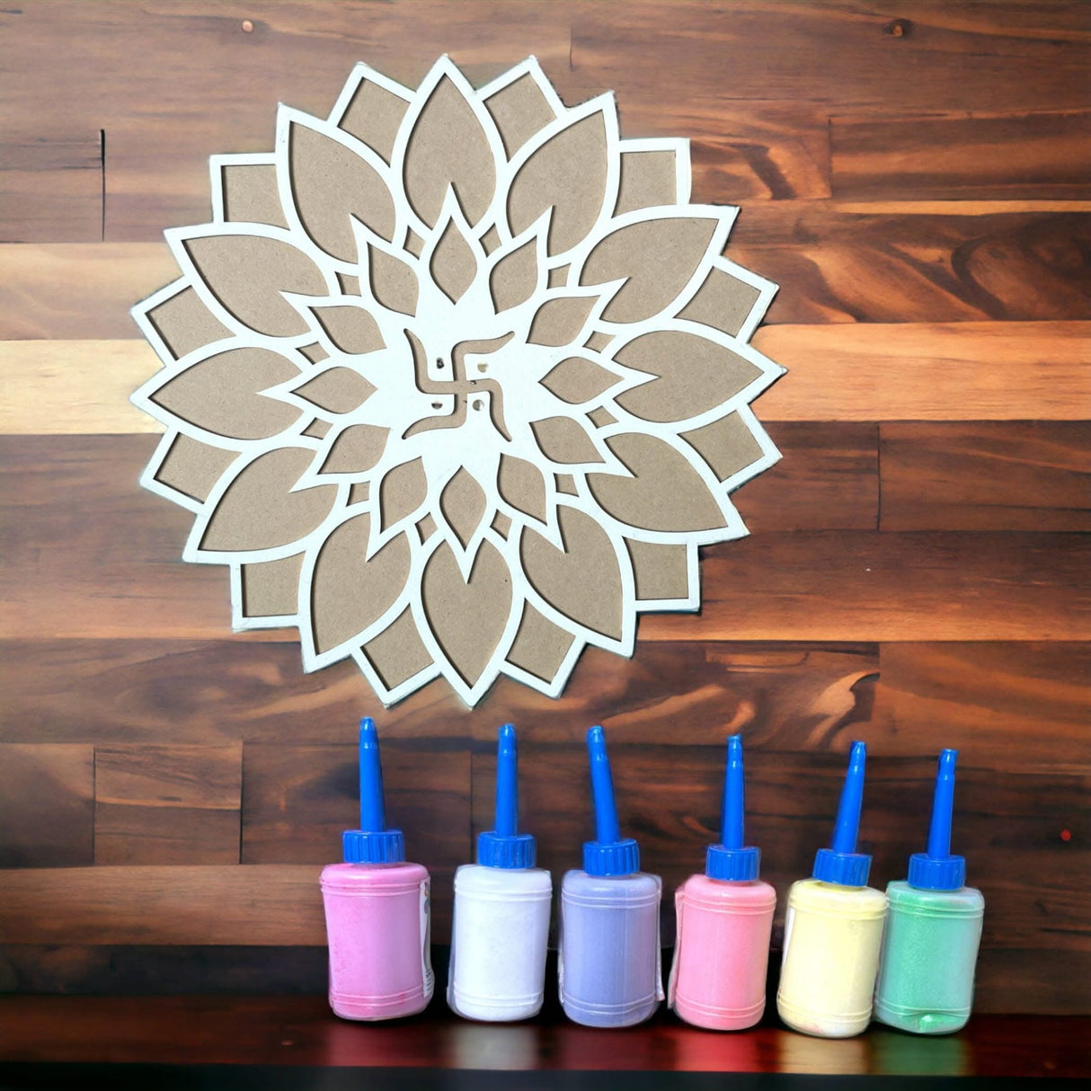 12 Inch Diy Mdf Reusable Rangoli Mat, Rangoli Kit, Rangoli Decorations, Rangoli Stencil, Diwali Rangoli, Rangoli Template, Rangoli Boards - LoveNspire