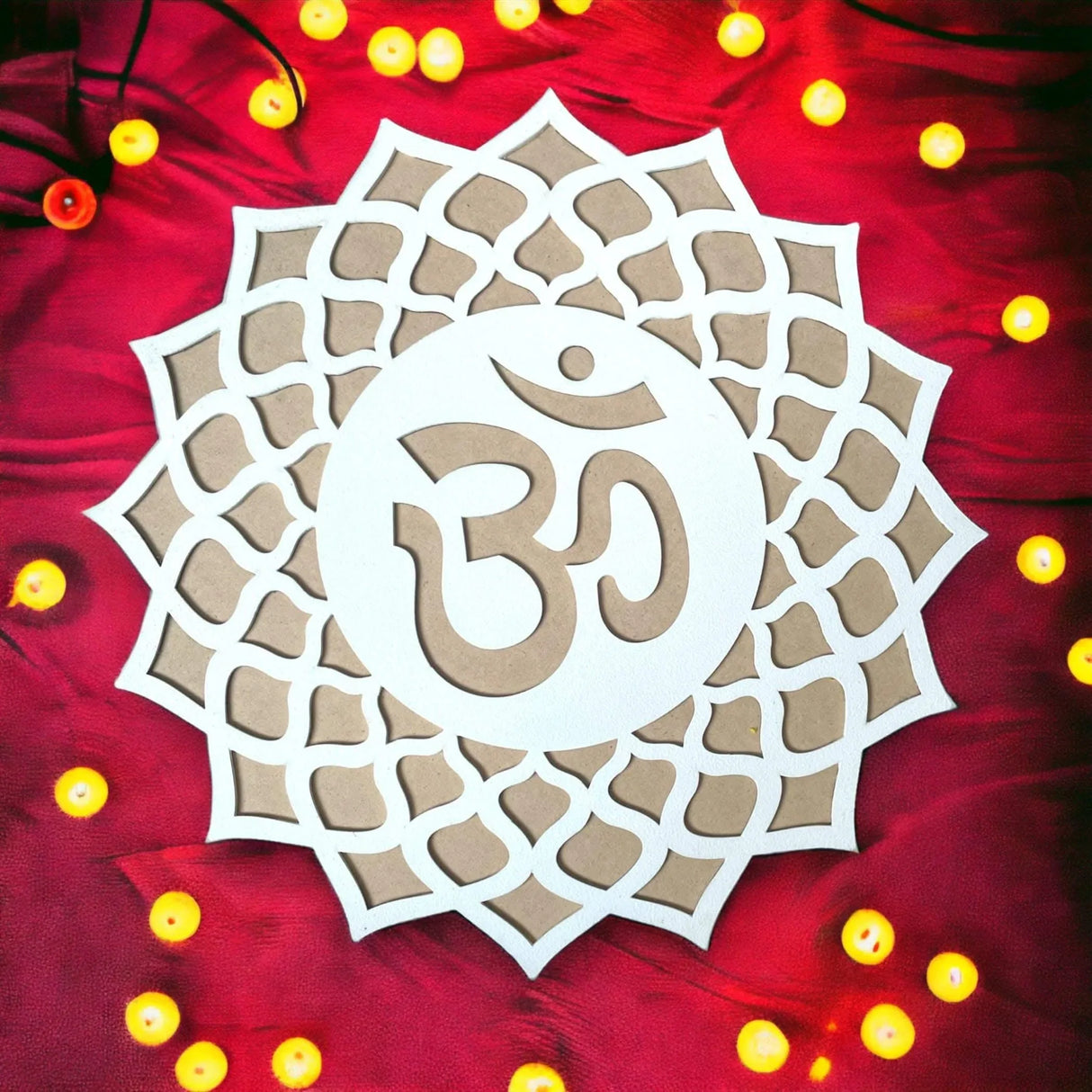 Rangoli Mat Reusable Portable Mdf Rangoli Template 12 Inch Rangoli Boards for Indian Traditional Diwali Navratri Pongal Puja Decoration Diy Stencil for Floor Table Decor - Easy to Fill - LoveNspire