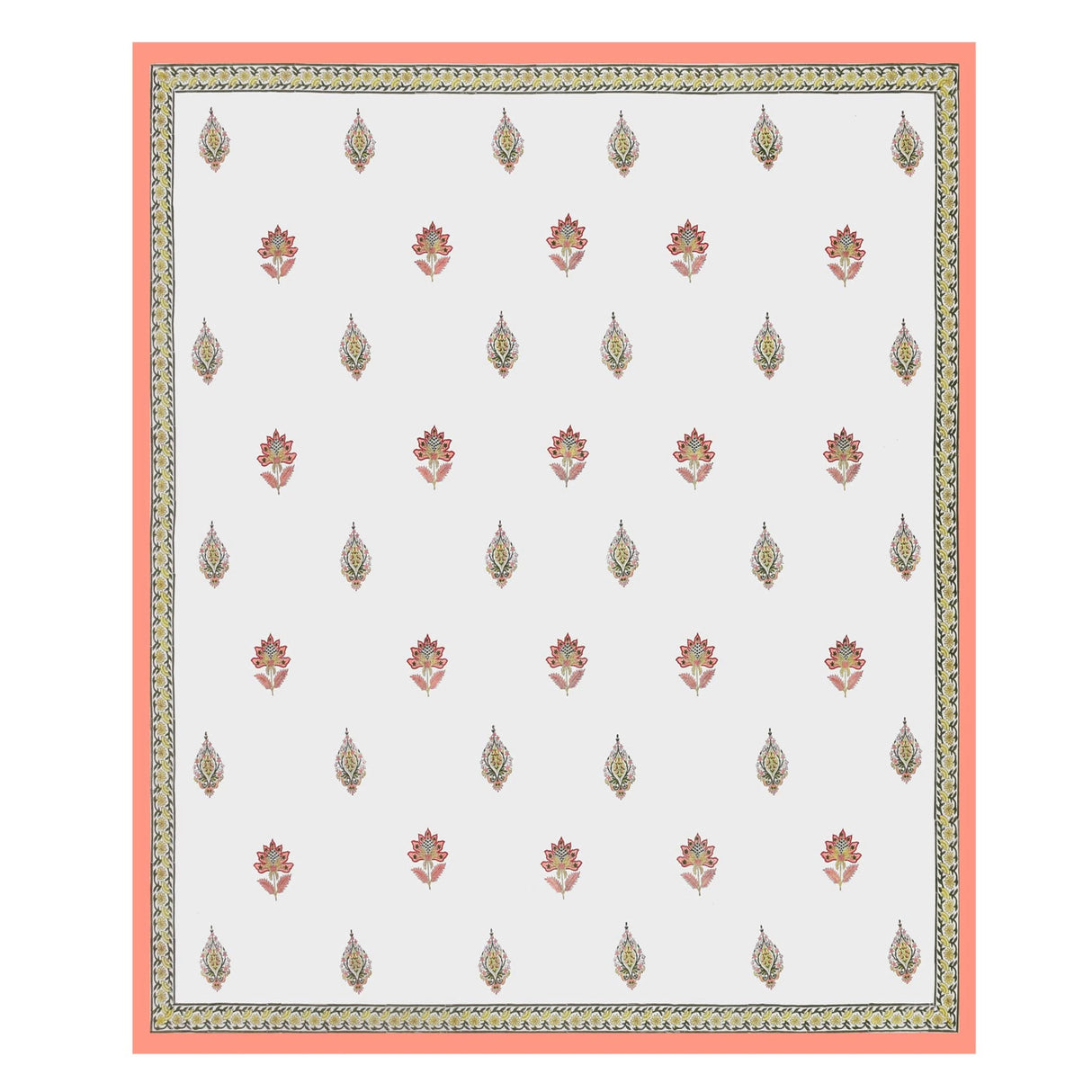 3 Pcs Fitted Sheet Set 150 Thread Count 100% Cotton Floral Printed Indian Ethnic Bedsheets Premium Soft & Breathable Bedding Set Home Decor Sheets (king, Queen) - LoveNspire