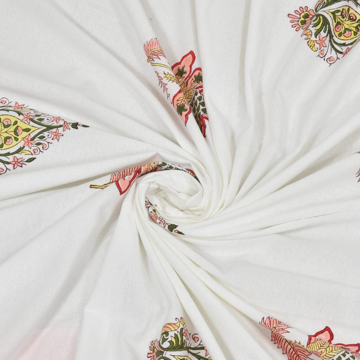 3 Pcs Fitted Sheet Set 150 Thread Count 100% Cotton Floral Printed Indian Ethnic Bedsheets Premium Soft & Breathable Bedding Set Home Decor Sheets (king, Queen) - LoveNspire