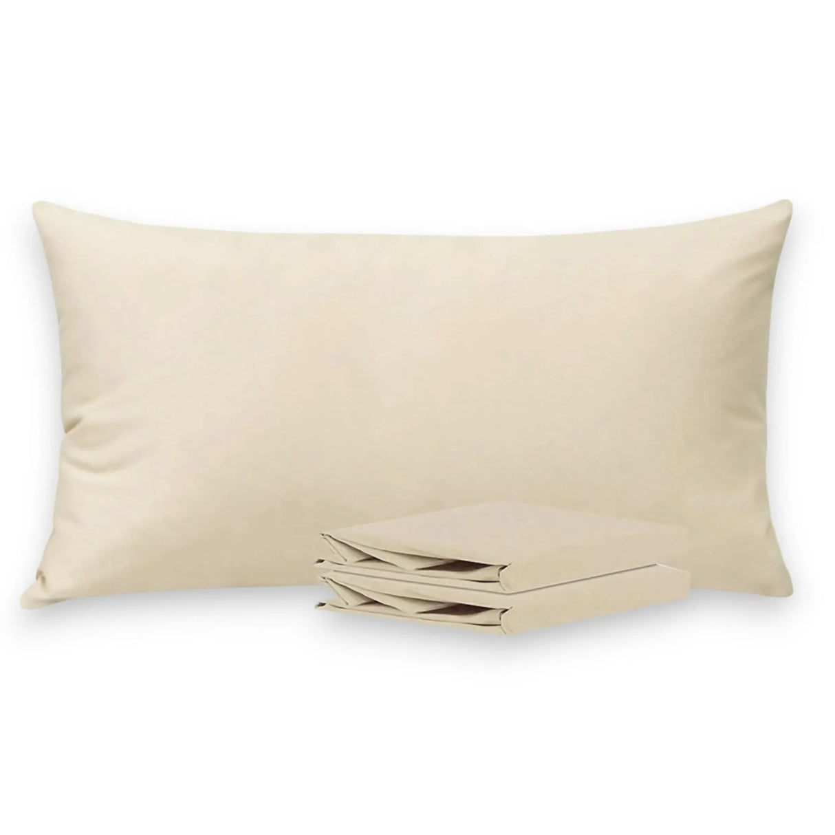 150 Thread Count Pillow Covers 100% Cotton Pillowcases Soft & Smooth Hotel-quality Set of 2 Pillow Case with Envelope Closure Breathable Cooling - Fits Queen/king/cal King Size Pillows - LoveNspire