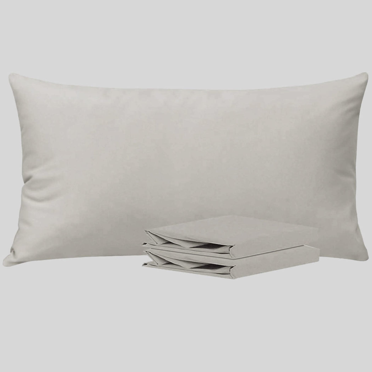 150 Thread Count Pillow Covers 100% Cotton Pillowcases Soft & Smooth Hotel-quality Set of 2 Pillow Case with Envelope Closure Breathable Cooling - Fits Queen/king/cal King Size Pillows - LoveNspire