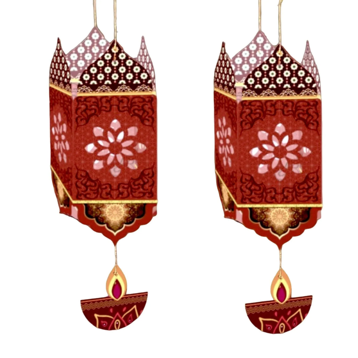 2 Ct Diy Diwali Lantern Craft, Diwali Decoration, Diwali Gift, Diwali Kids, Diy Paper Lantern, Lantern Kit, Deepawali Decor - LoveNspire