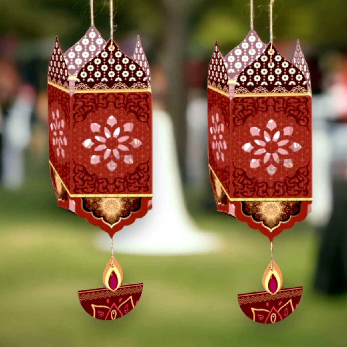 2 Ct Diy Diwali Lantern Craft, Diwali Decoration, Diwali Gift, Diwali Kids, Diy Paper Lantern, Lantern Kit, Deepawali Decor - LoveNspire
