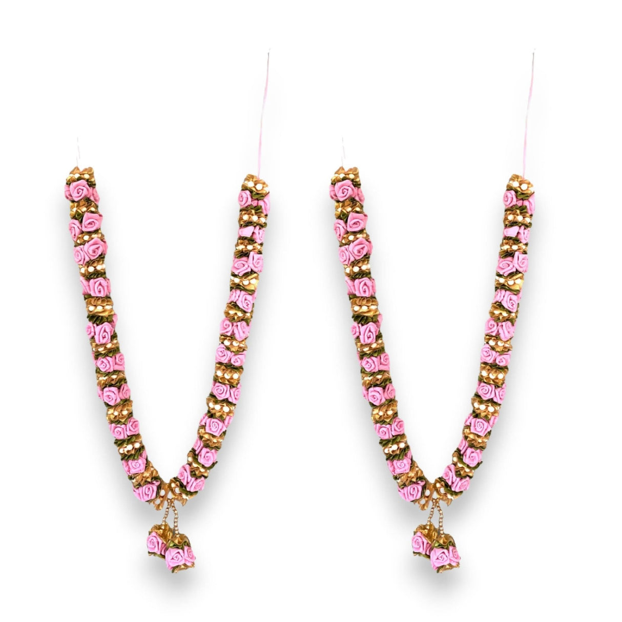 2 Ct Varmala Wedding Garland Artificial Pink Rose Varmala Indian Milini Mala Indian Wedding Haar Bride and Groom Mala Muslim Arab Punjabi Nika Event - LoveNspire