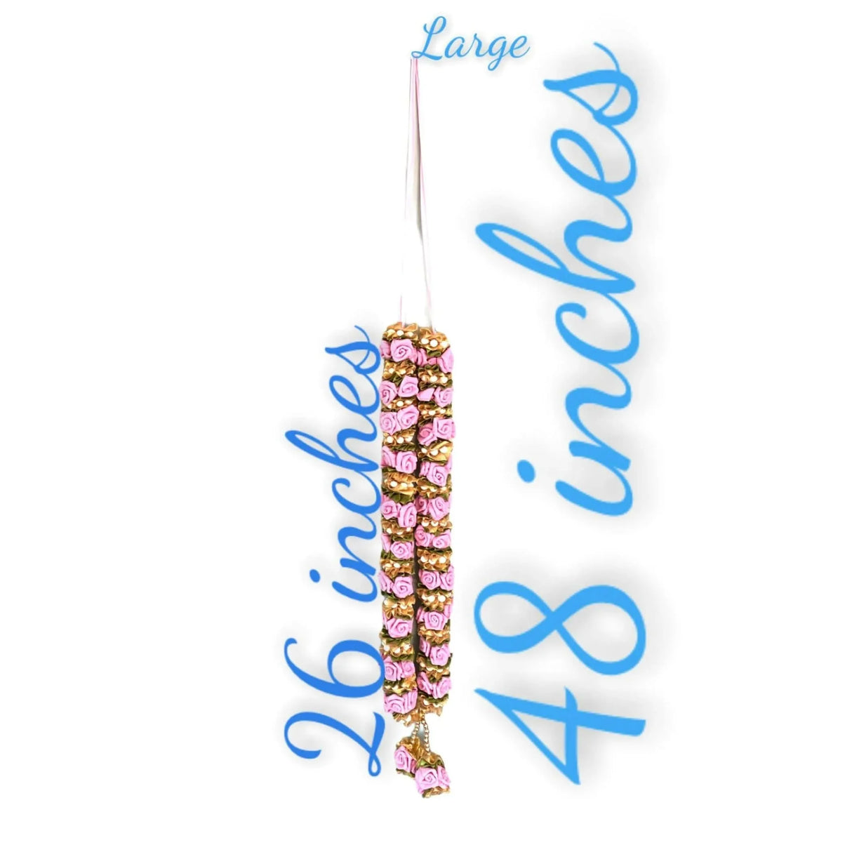 Pack of 2 Varmala for Wedding Artificial Mala for Bride and Groom Indian Milni Mala Wedding Garland Haar 26 Inch Muslim Punjabi Jaimala Nikkah - LoveNspire