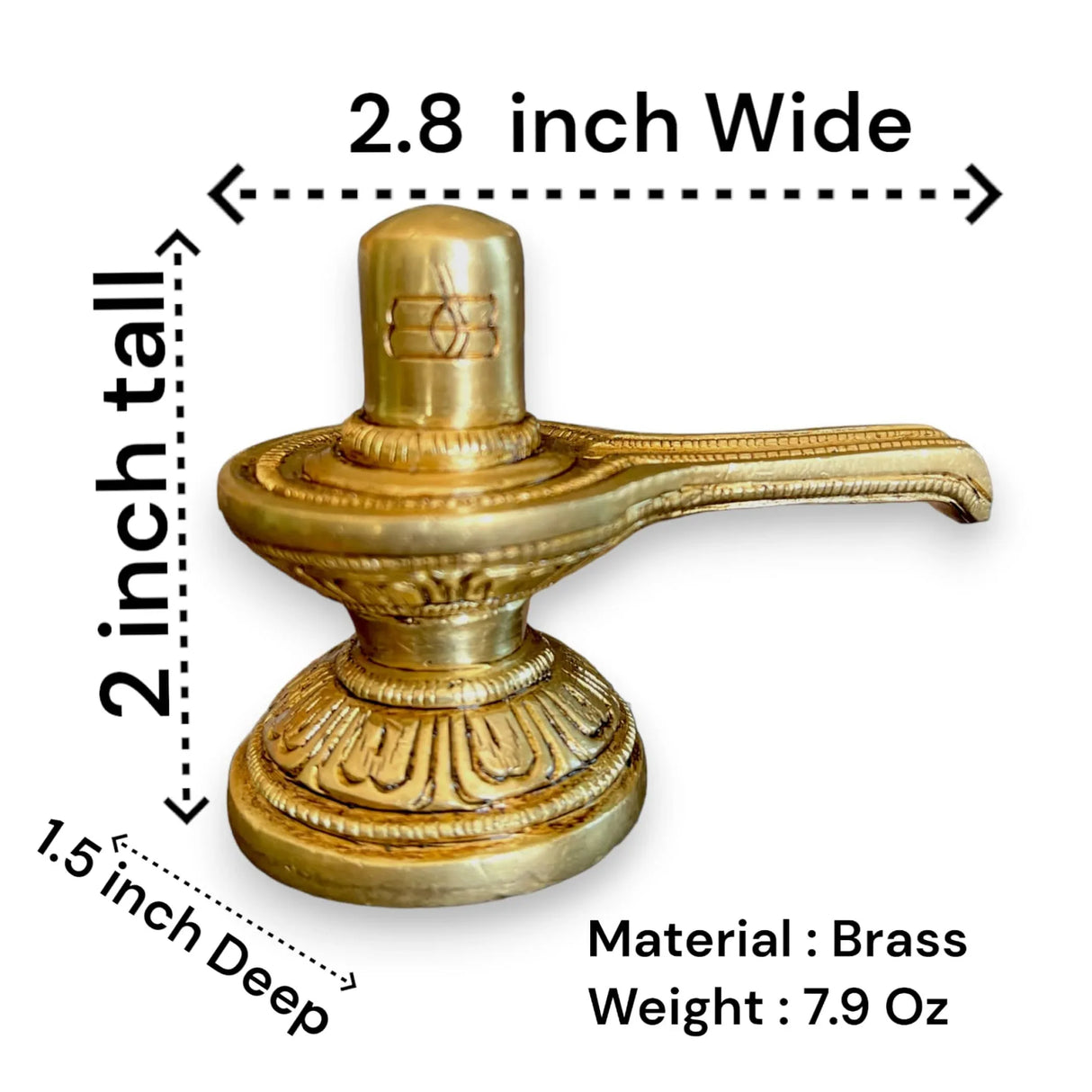 Shiva Lingam Shivling Statue Idol for Hindu Festive Pooja Maha Shivratri Indian Puja Home Temple Mandir Decor -white Lord Shankar Shiva Om Sculpture God (2 Inch) - LoveNspire