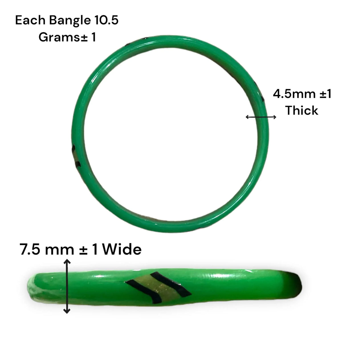 20ct Glass Bangle for Women, Baby Shower Bangles, Gold Line Bangles, Indian Bangles, Return Gifts, Valaikappu Bangles, Wedding Glass Bangle - LoveNspire