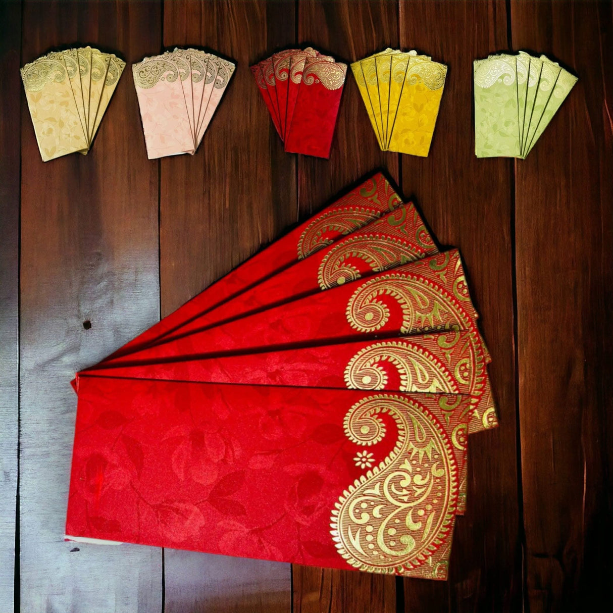 Money Envelopes for Cash Gifts Assorted Color Paisley Designs Money Holder Card Fancy Packet Lifafa Shagun Gift Envelope for Christmas Diwali Easter Birthday Wedding Eid - LoveNspire