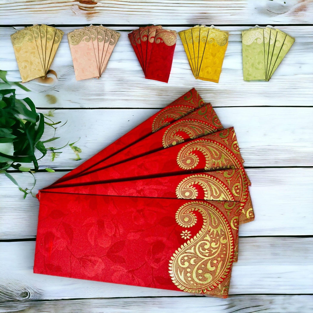 Money Envelopes for Cash Gifts Assorted Color Paisley Designs Money Holder Card Fancy Packet Lifafa Shagun Gift Envelope for Christmas Diwali Easter Birthday Wedding Eid - LoveNspire