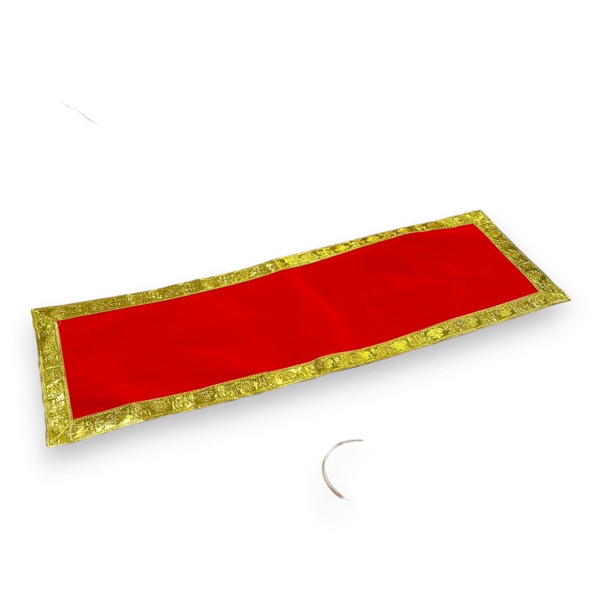 2/4CT Velvet Pooja Mat Aasan Cloth for God Goddess Idol Puja Asan Mandir Temple Home Office Decor Base Chowki Asana Indian Festival Diwali Decoration Item Housewarming Gift - LoveNspire