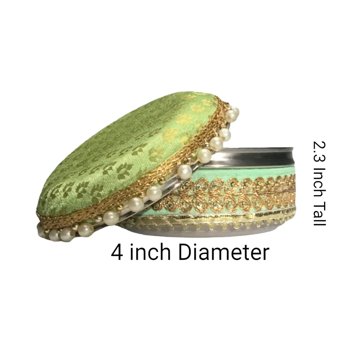 4 Ct Steel Ladoo Box 250 Grams Festival Special Stainless Steel Sweets Gift Box Perfect for Holi Diwali Rakhi Housewarmings Mithaai Desert Box - LoveNspire