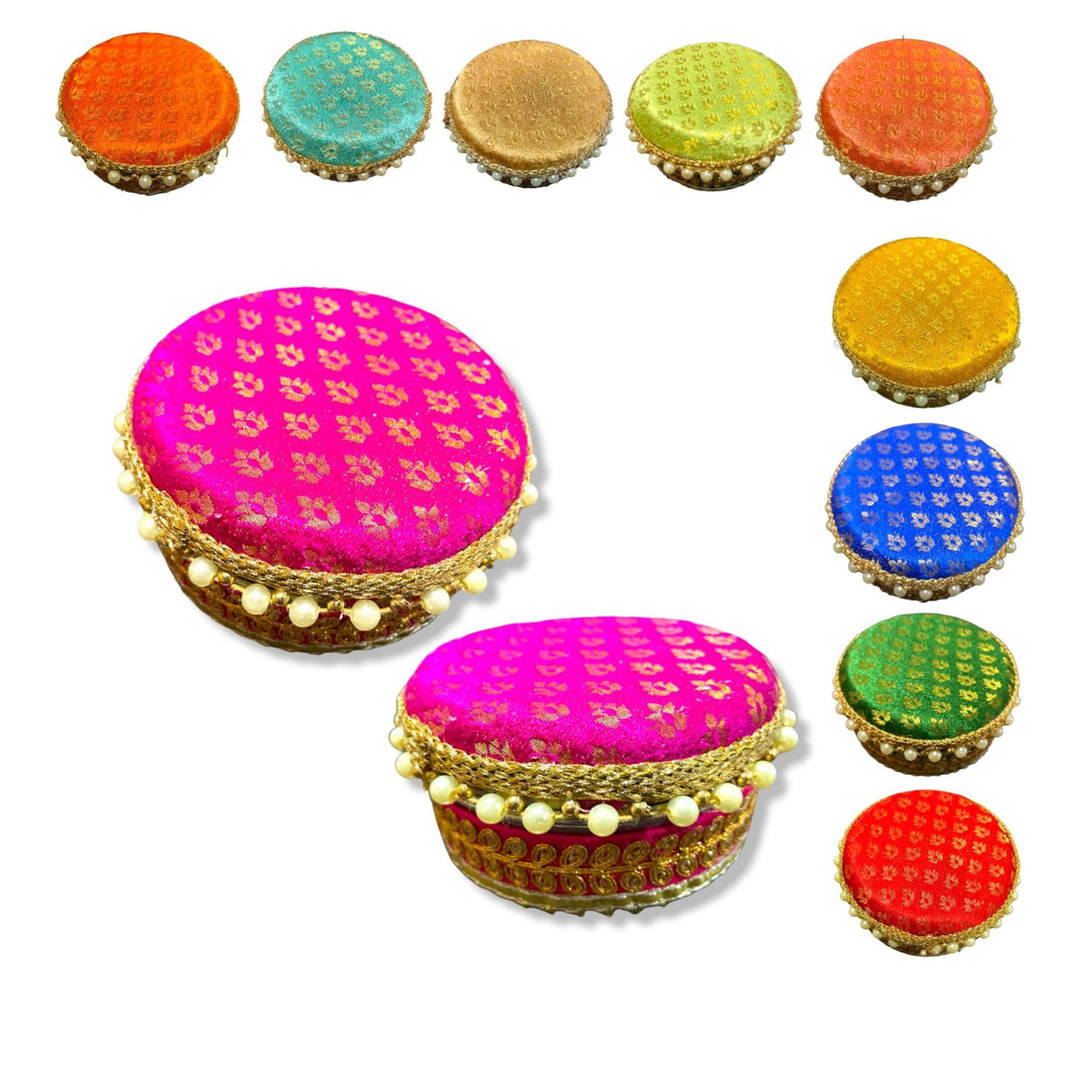 4 Ct Steel Ladoo Box 250 Grams Festival Special Stainless Steel Sweets Gift Box Perfect for Holi Diwali Rakhi Housewarmings Mithaai Desert Box - LoveNspire