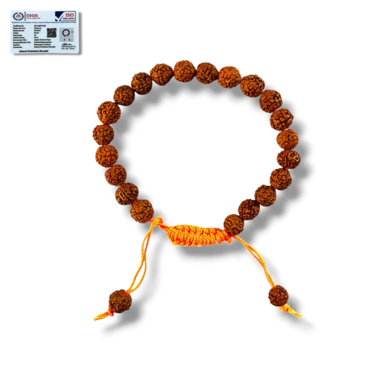 5 Mukhi Rudraksha Bracelet Suitable for Yoga, Meditation 5 Face Nepali Rudraksh Natural Healing Mala Wrist Band Bead Adjustable Bracelet Daily Fashion Wear Men (approx. 8.5 Mm) - LoveNspire