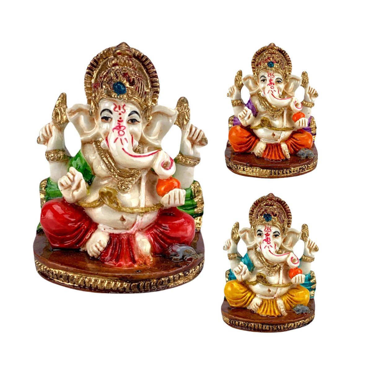Acrylic Car Ganesha Ii, Ganesha Pooja Favor, Housewarming Favor, Ganesh Statue, Diwali Navrathri Gift, Ganesh Idol, Ganesha Statue, Lord Ganesha - LoveNspire