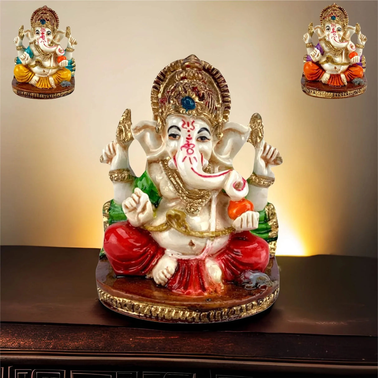 Acrylic Car Ganesha Ii, Ganesha Pooja Favor, Housewarming Favor, Ganesh Statue, Diwali Navrathri Gift, Ganesh Idol, Ganesha Statue, Lord Ganesha - LoveNspire