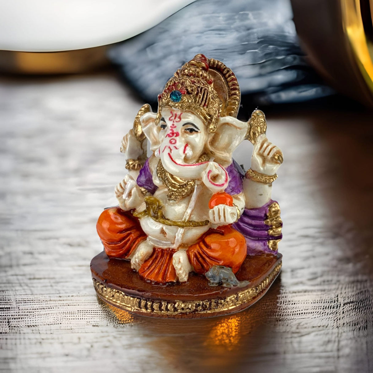 Acrylic Car Ganesha Ii, Ganesha Pooja Favor, Housewarming Favor, Ganesh Statue, Diwali Navrathri Gift, Ganesh Idol, Ganesha Statue, Lord Ganesha - LoveNspire