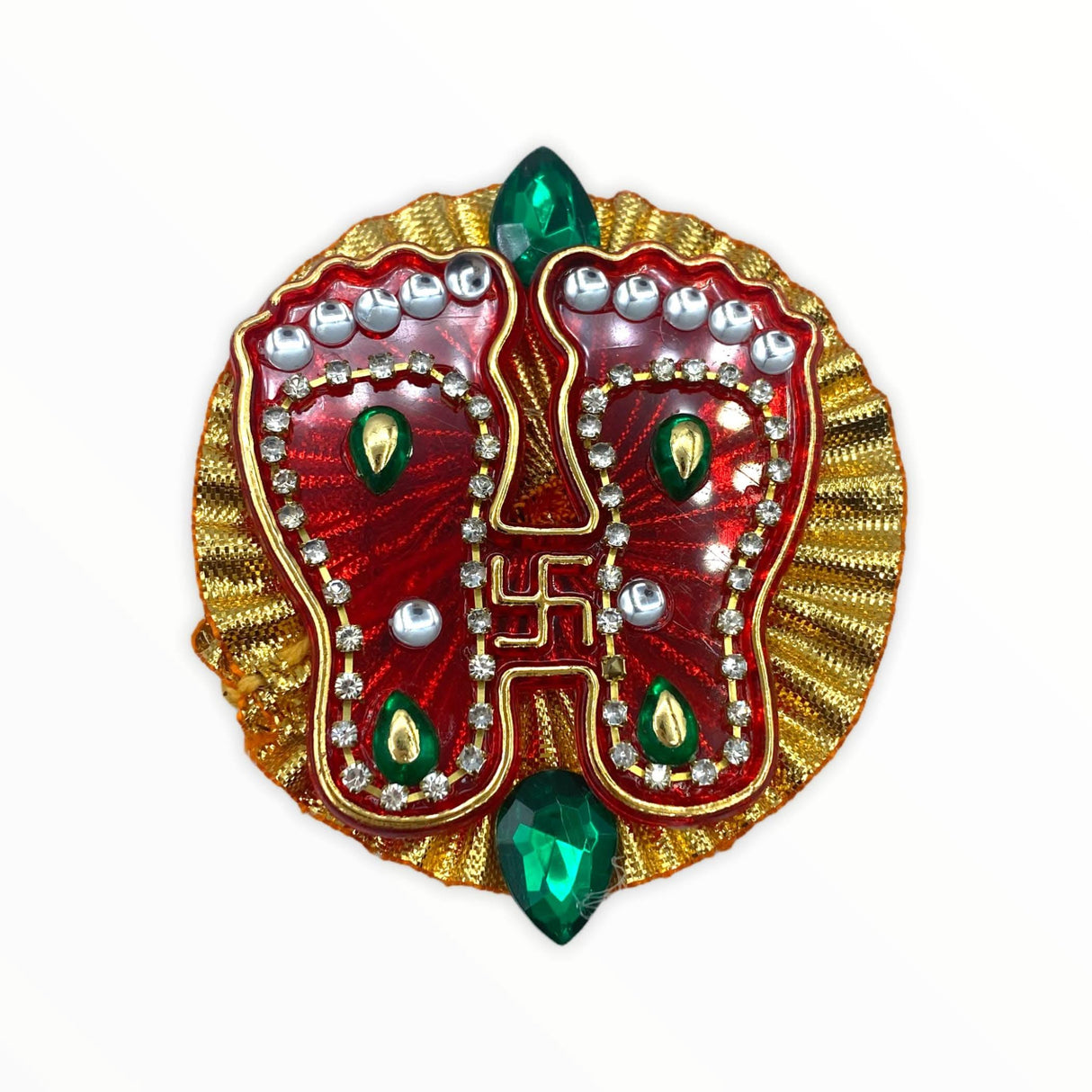 Acrylic Lakshmi Charan Paduka Feet Laxmi Padhuka Good Luck Footsteps Shubh Labh Rangoli Sticker for Door Entrance Home Temple Diwali Decoration Indian Traditional Vara Lakshmi Pagla - LoveNspire