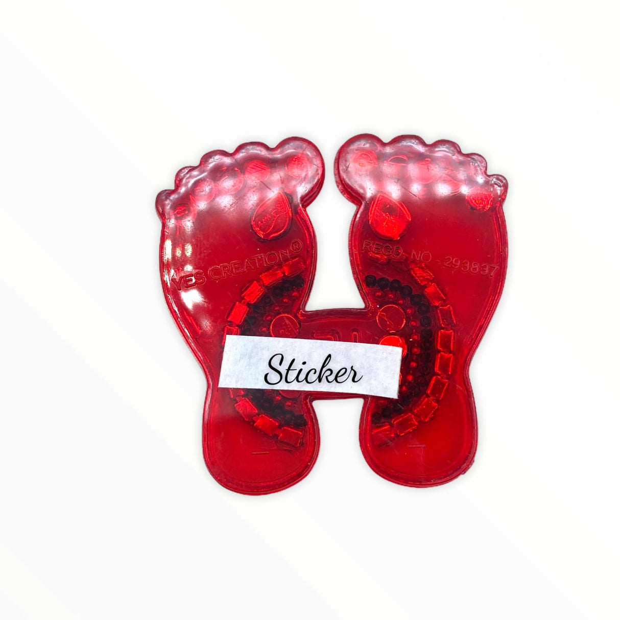 Acrylic Lakshmi Charan Paduka Feet 1 Pair Laxmi Feet Good Luck Footsteps Traditional Rangoli Sticker for Door Entrance Home Temple Diwali Decoration Indian Traditional Vara Lakshmi Pagla - LoveNspire