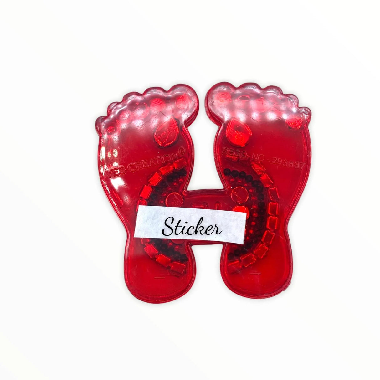 Acrylic Lakshmi Charan Paduka Feet 1 Pair Laxmi Feet Good Luck Footsteps Traditional Rangoli Sticker for Door Entrance Home Temple Diwali Decoration Indian Traditional Vara Lakshmi Pagla - LoveNspire