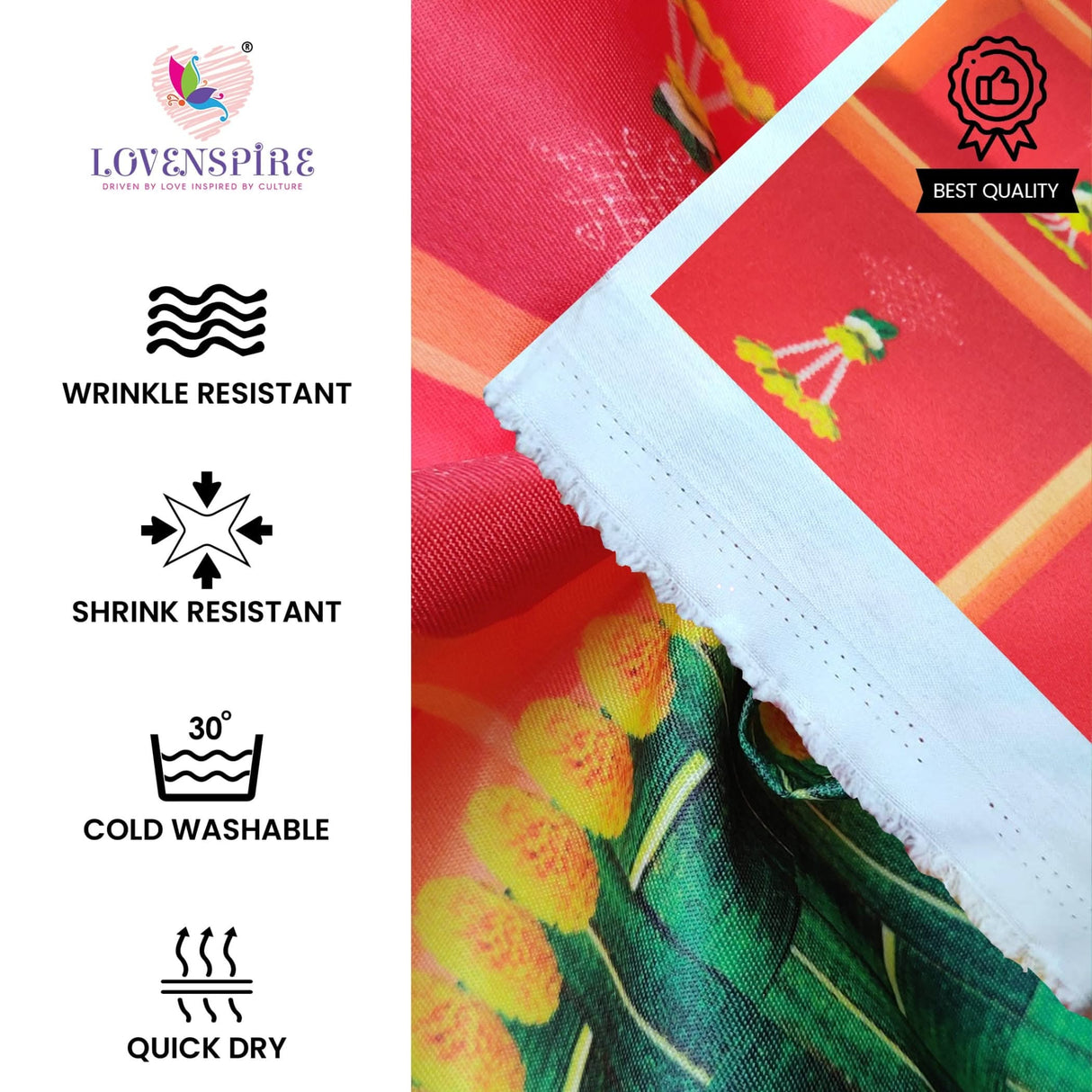 Annaprasana Backdrop 5x8 Feet Indian Traditional Cloth Backdrop Baby Shower Decor Indian Pooja Wall Decor Indian Wall Art Photo Decor Banner Decorative Pooja Cloth Seemantham Favor - LoveNspire