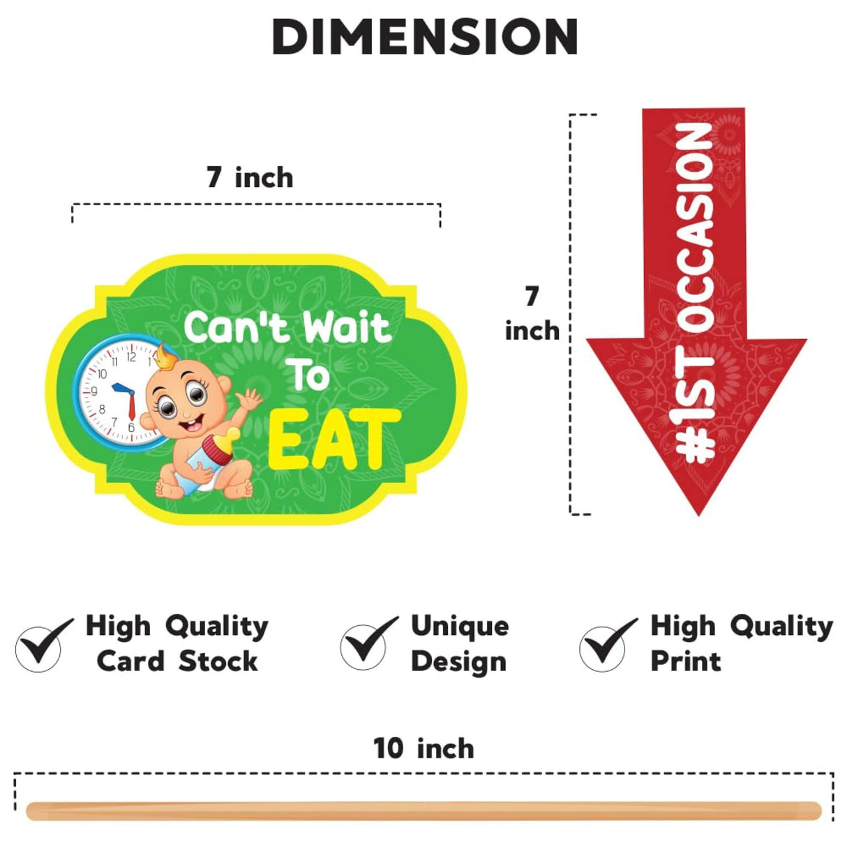 25 Pcs Annaprasanam Photo Booth Props Kit for Photoshoot Rice Feeding Ceremony Props Annaprashan Decoration Items Indian Party Supplies Hindu Celebration - LoveNspire