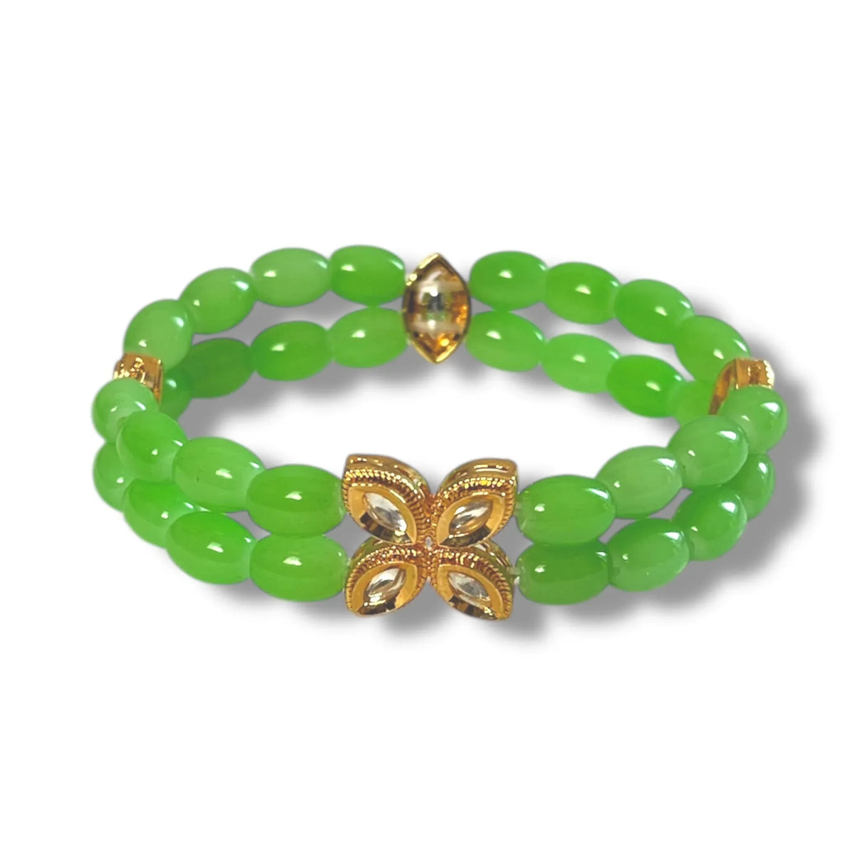 Antique Adjustable Bracelet with Gold Plating Bangle Bracelets for Women Gold and Kundan Bracelet Indian Fashion Jewelary Indian Favor for Mothers Day Valentines Anniversary - LoveNspire