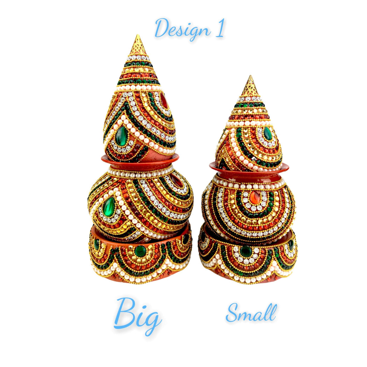 Artificial Mangal Kalash Decorative Nariyal Pooja Kalash Coconut Lota Set Laxmi Ganesha Puja Favor Handicraft Indian Wedding Kalash Temple Item Housewarming Gift - LoveNspire