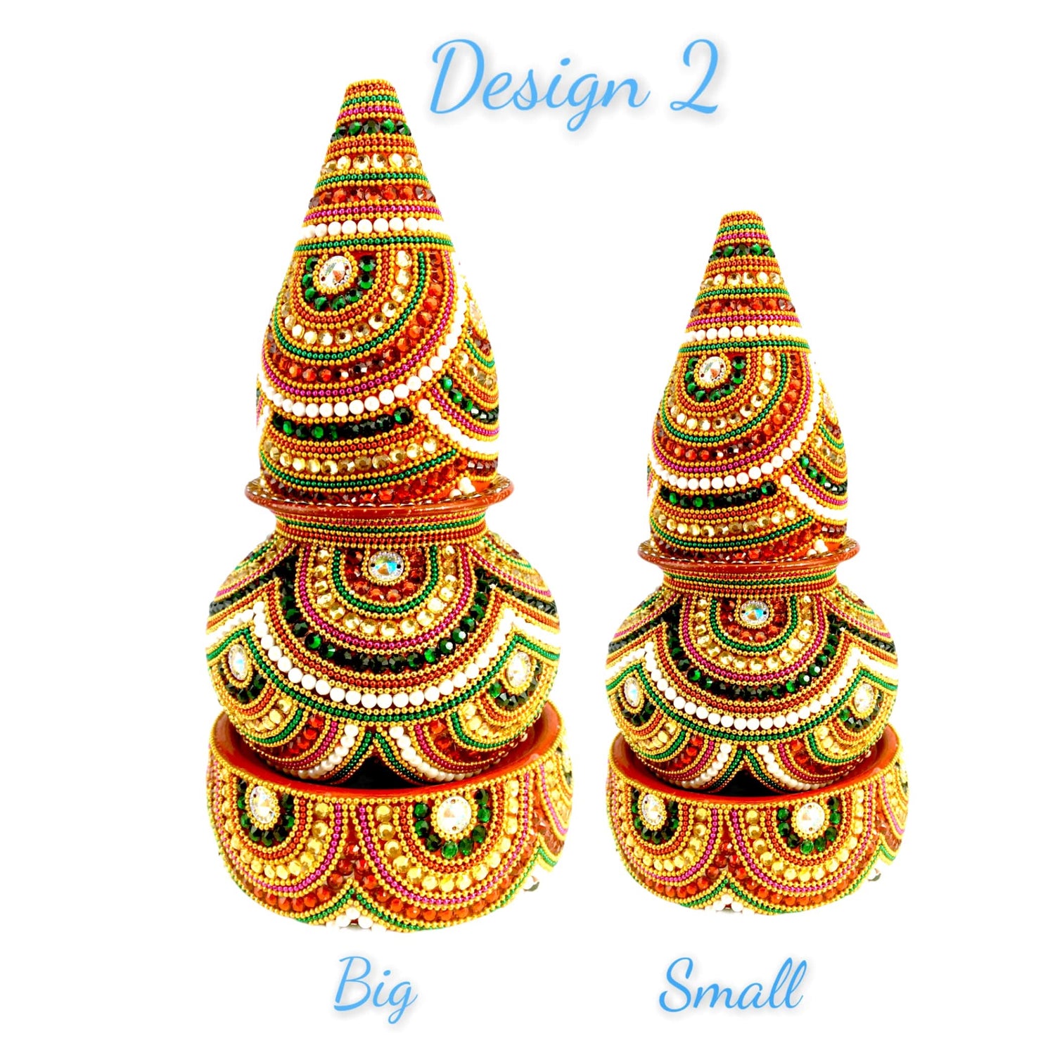 Artificial Mangal Kalash Decorative Nariyal Pooja Kalash Coconut Lota Set Laxmi Ganesha Puja Favor Handicraft Indian Wedding Kalash Temple Item Housewarming Gift - LoveNspire